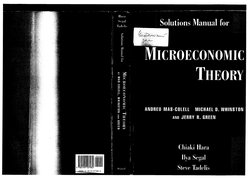 Mas Colell Microeconomic Theory Solution Guide | PDF | Economic