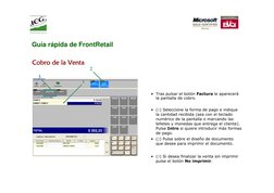 • Tras pulsar el botón Factura le aparecerá
la pantalla de cobro.
• (2) Pulse sobre el diseño de documento 
que desee para im