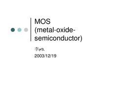  
 
 
 
 
 
MOS 
(metal-oxide- 
semiconductor) 
李۾ጧ 
2003/12/19 
