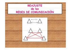 REAJUSTE 
d  l
 
de las 
REDES DE COMUNICACIÓN
