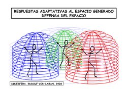 RESPUESTAS ADAPTATIVAS AL ESPACIO GENERADO
DEFENSA DEL ESPACIO
DEFENSA DEL ESPACIO
KINESFERA. RUDOLF VON LABAN, 1928

