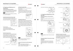 3-5
3.2 Repairing and Maintenance of
Transmission
★
★
★
Check and add the drive shaft oil
Check the fixed bolts of the drive