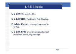 L-Edit Tutorial for IC Layout Design | PDF | Mosfet | Spice