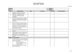Program Audit Purchasing Procurement Audit Program Checklist | PDF | Internal Audit | Financial ...