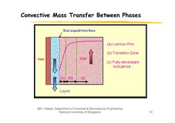 Convective Mass Transfer Between Phases
@K. Hidajat, Department of Chemical & Biomolecular Engineering 
National University o
