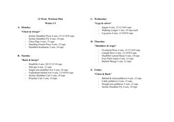 12 Week Muscle Building Workout Plan | PDF