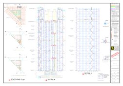 Scaffolding Plan & Section Details | PDF | Scaffolding | Pipe (Fluid ...