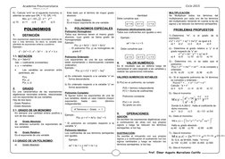 Academia Preuniversitaria
“Pitágoras”
Ciclo 2015
Prof. Elmer Augusto Marceliano Castillo
6).- Calcula “a+b” en el siguiente m
