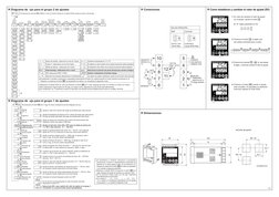 P-3
 Diagrama de  ujo para el grupo 2 de ajustes
 Conexiones
 Dimensiones
 Como establecer y cambiar el valor de ajuste (SV