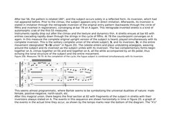 After bar 56, the pattern is rotated 180°, and the subject occurs solely in a reflected form, its inversion, which had 
not a