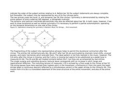 indicate the order of the subject entries relative to A. Before bar 34 the subject statements are always complete, 
but there