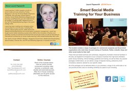 Smart Social Media  
Training for Your Business
“Every part of our life will be 
quantiﬁable, and eternal, & 
we will answer