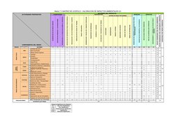 Matriz 7.3 MATRIZ DE LEOPOLD - VALORACION DE IMPACTOS AMBIENTALES (2)
PROYECTO: "MEJORAMIENTO Y AMPLIACION  DE LOS SISTEMAS D