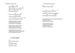 Comunidade São Francisco Xavier
Comunidade São Francisco Xavier
               Lám               Ré
As maravilhas do Senhor