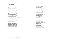 Comunidade São Francisco Xavier
Comunidade São Francisco Xavier
14. AVÉ MARIA
Dó                                      Sol
Avé