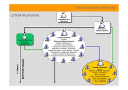 ORGANIGRAMA
Presidenta de la
República
Presidenta de la
República
Ministra de
Medio Ambiente
Ministra de
Medio Ambiente
Direc