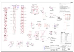 Steel Tower Structural Drawing Details | PDF | Screw | Building Engineering