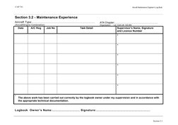 CAP 741 Aircraft Maintenance Logbook | PDF | Aviation