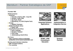 © SAP/Meridium 2009 /  SAPIberia, Abril 2009                                                        Page 2
Implementation &
I
