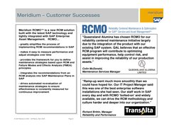 © SAP/Meridium 2009 /  SAPIberia, Abril 2009                                                        Page 8
Meridium – Custome