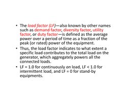Load Introduction Factor Ship Electrical Load Analysis Guide | PDF | Ships | Electrical Engineering