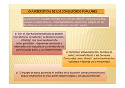 d) El equipo de salud garantiza el análisis de la situación de salud comunitaria
según condiciones de vida, perfil epidemioló