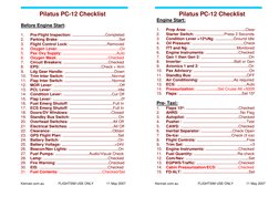 Pc 12 Checklist.pdf Pilatus PC-12 Pre-Flight Checklist | PDF | Takeoff | Flap (Aeronautics)