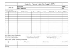 Incoming Material Inspection Report Format | PDF | Law | Computers