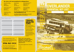 Overlanding Checklist.pdf Overlander Travel Essentials | PDF | Backpacking (Wilderness) | Camping