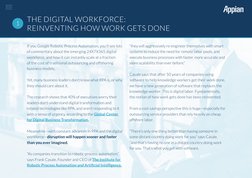 (http://www.appian.com)THE DIGITAL WORKFORCE:  
REINVENTING HOW WORK GETS DONE
“they will aggressively re-engineer themselve