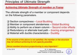 Principles of Ultimate Strength
16 Dec 2014
Dr. S. Nallayarasu                              
Department of Ocean Engineering