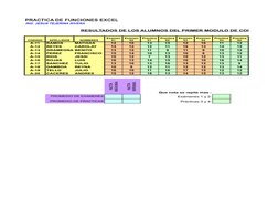 PRACTICA DE FUNCIONES EXCEL
ING. JESUS TEJERINA RIVERA
RESULTADOS DE LOS ALUMNOS DEL PRIMER MODULO DE COMPUTACION
CODIGO
APEL