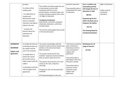 of others 
-to enhance their 
reading skills 
- to enable them to 
respond and 
demonstrate visual 
interest in familiar 
cha