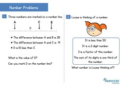 Louise is thinking of a number. 
 
 
 
It is less than 50 
It is a 2-digit number. 
3 is a factor of this number. 
The sum