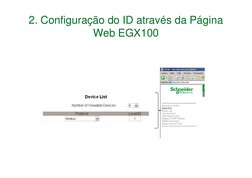 2. Configuração do ID através da Página 
Web EGX100
