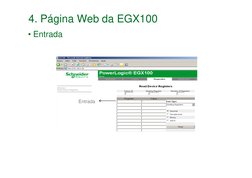4. Página Web da EGX100
• Entrada
Entradas
