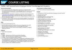 Course based on software release
SAP SuccessFactors Employee Central
Content
Introduction to SAP SuccessFactors Employee Cent