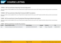 THR92E   SAP SuccessFactors Reporting Tools & Configuration
There are currently no events available for this course. Please