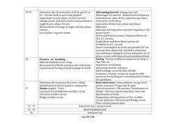 Page 10 of 29 
 
 
18-19 
Determine the characteristics of R, XL and XC in 
A.C.  Circuits both in series and parallel. 
Expe