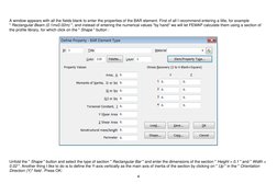 4 
 
  
A window appears with all the fields blank to enter the properties of the BAR element. First of all I recommend enter