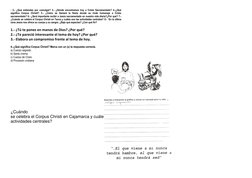 : 2.- ¿Qué entiendes por comulgar? 3.- ¿Dónde encontramos hoy a Cristo Sacramentado? 4.-¿Qué 
significa Corpus Christi? 5.- ¿