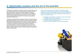 © AM Azure Consulting Ltd 2016 
9 
3. Stakeholder analysis and the art of the possible 
Proactive talent management that make