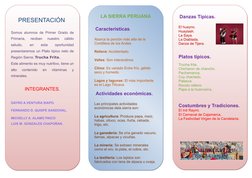 Danzas Típicas.
El huayno.
Huaylash.
La Saya.
La Diablada.
Danza de Tijera.
Platos típicos.
Trucha frita.
Chicharon de cha