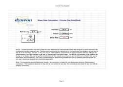 Circular Die (English)
Page 8
Shear Rate Calculation - Circular Die (Solid Rod)
Diameter:
39.37
mil
Melt Density:
0.75
O