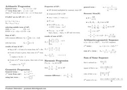 AP, GP, and HP Formulas Explained | PDF | Analysis | Elementary Mathematics