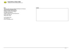 Portal RATOL & Rates PreMo
CAWANGAN KONTRAK DAN UKUR BAHAN 28.12.2017
 Nota
Sekiranya anda mempunyai sebarang pertanyaan, sil