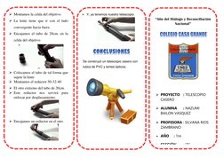 “Año del Diálogo y Reconciliación 
Nacional” 
 
 
 
 
 
 
 
 
 
 
 
 
 
 
 
 
 
 
 PROYECTO : TELESCOPIO 
CASERO 
 
 ALUM