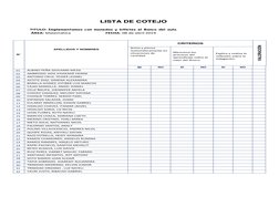 LISTA DE COTEJO 
 
TITULO: Implementamos con monedas y billetes el Banco del aula.   
 ÁREA: Matemática