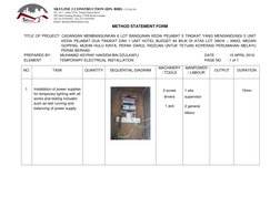 Temporary Power Installation Method | PDF | Technology & Engineering