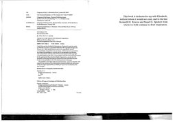 UK
USA
JAPAN
AUSTRALIA
INDIA
Chapman & Hall, 2-6 Boundary Row, London SE18HN
Van Nostrand Reinhold, 1155th Avenue, New York N